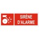 Autocollant sirene alarme