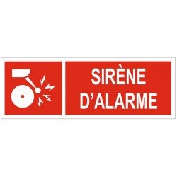 Autocollant sirene alarme