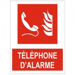 Autocollant telephone alarme