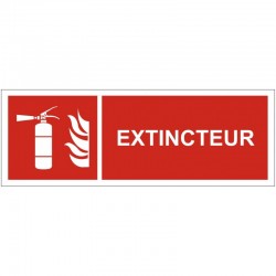 Signalétique systeme fixe d'extincteur