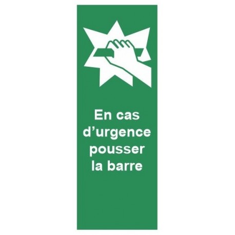 Autocollant chaise evacuation