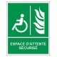 Autocollant en cas d'urgence pousser la barre