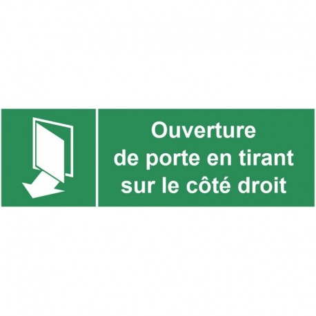 Autocollant ouvreture porte vers la droite