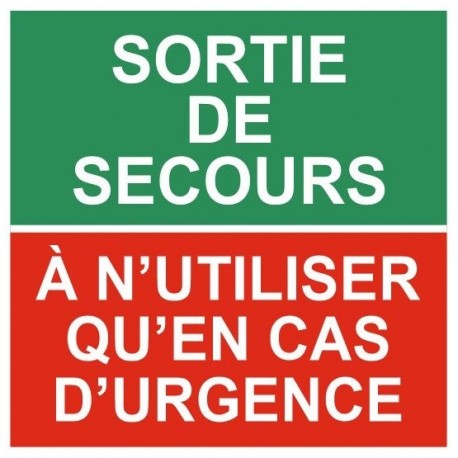 Pictogramme sortie de secours
