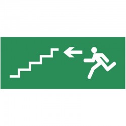 Autocollant sortie de secours appuyez sur la barre