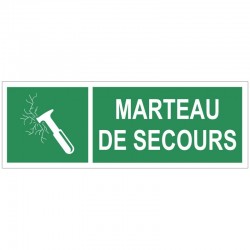 Autocollant marteau de secours
