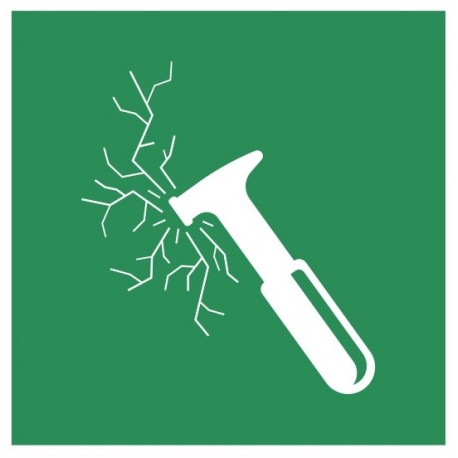 Panneau marteau de secours