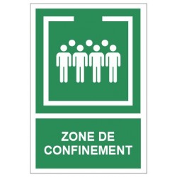 Autocollant zone de confinement