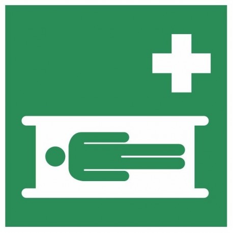 Autocollant sortie de secours bas picto