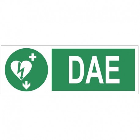 Autocollant DAE fleche gauche