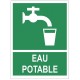 Autocollant eau potable
