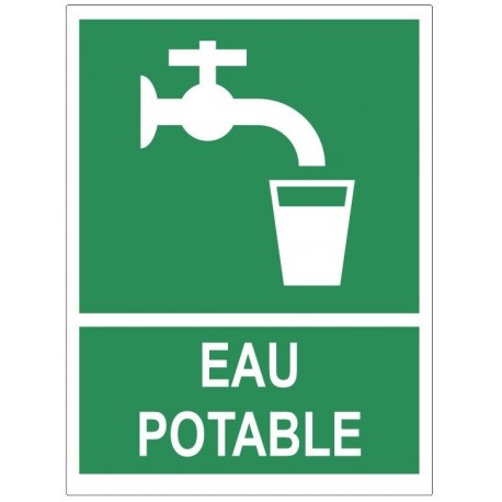 Autocollant eau potable