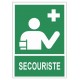 Autocollant secouriste