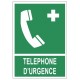 Autocollant telephone d'urgence