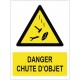 Autocollant danger chute d'objet ((w035))