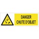 picto danger chute d'objets