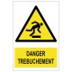 Pictogramme ne pas trebucher