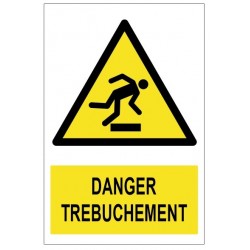 Pictogramme ne pas trebucher