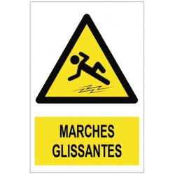 Panneau marche glissante