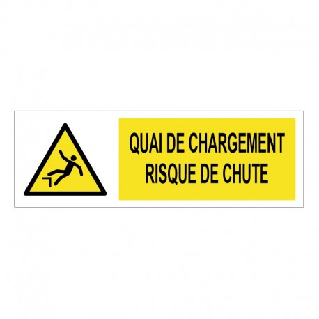 Panneau quai de chargement risque de chute