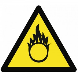 Autocollant matières comburantes