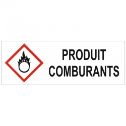 Autocollant produits comburants