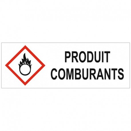Autocollant produits comburants