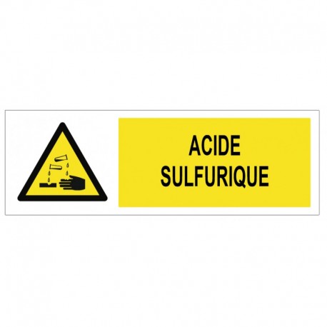 Autocollant acide sulfurique