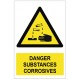 Autocollant substances corrosives