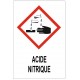 Autocollant acide nitrique