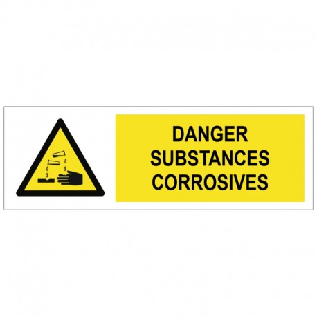 Panneau substances corrosives