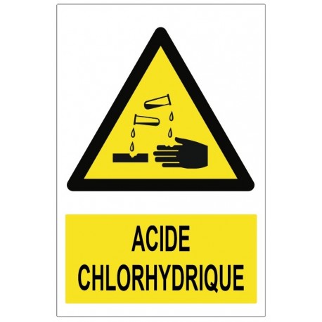 Panneau acide chlorhydrique