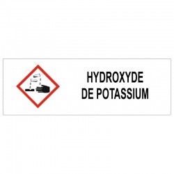 Panneau hydroxyde de potassium GHS05