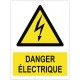 Autocollant danger électrique