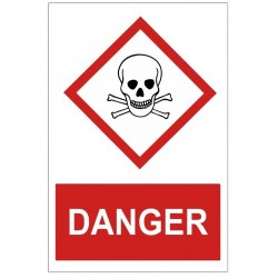 Panneau danger toxique GHS06