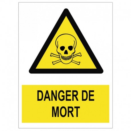 Pencarte danger de mort picto