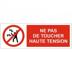 Autocollant haute tension ne pas toucher