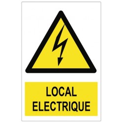 Autocollant local electrique