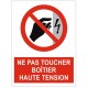 Autocollant boitier haute tension