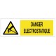 Panneau danger electrostatique