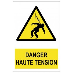 Panneau danger haute tension