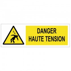 Affiche danger haute tension