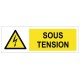 Autocollant sous tension