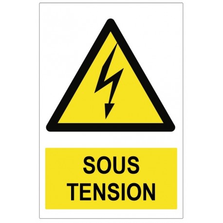 Panneau sous tension