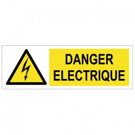 Affiche danger electrique