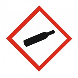 Etiquette gaz sous pression