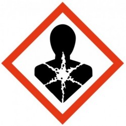 Panneau GHS08 danger santé effets chroniques produit chimique