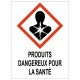 Etiquette produits dangereux pour la santé GHS08