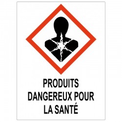 Etiquette produits dangereux santé
