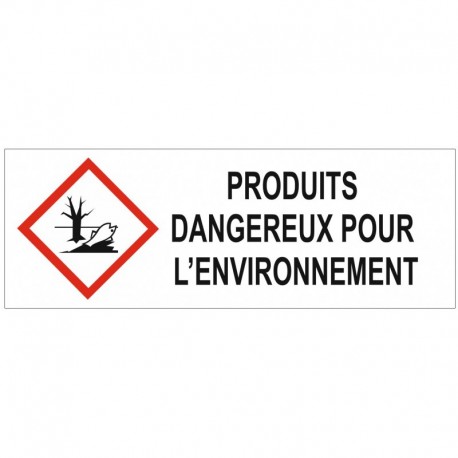 Etiquette produits dangereux pour l'environnement